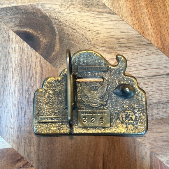 1979 Limited Edition Brass Belt Buckle - Picture 4 of 4